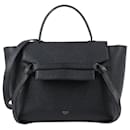 CELINE Grained calf leather Micro Belt Bag in Black - Céline