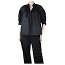 Black puff-sleeved shirred top - size S - Marc by Marc Jacobs