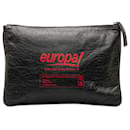 Balenciaga Black Europa Leather Pouch