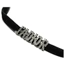 Dior J'Adior Choker-Halskette aus schwarzem Kristall und Samt