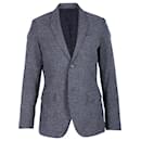 Burberry – Slim Fit-Jacke aus meliertem Twill aus grauer Wolle