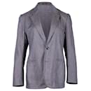 Maison Martin Margiela Single-Breasted Blazer in Grey Cotton