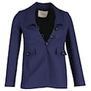 Mulberry Buttoned Jacket in Blue Polyester