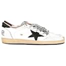 Golden Goose Ball Star Sneakers in White Leather