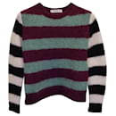 Max Mara Striped Sweater in Multicolor Mohair