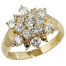 18k Gold-Diamant-Cluster-Ring - Autre Marque