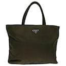 PRADA Hand Bag Nylon Khaki Auth bs12944 - Prada