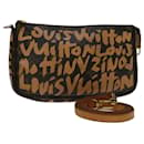 LOUIS VUITTON Monogram Graffiti Pochette Accessoires Orange M92193 LV Auth 68488 - Louis Vuitton