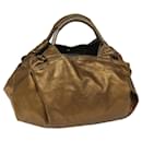 LOEWE Anagram Nappa Aire Hand Bag Leather Gold Tone Auth bs12947 - Loewe