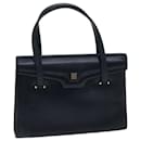 GIVENCHY Hand Bag Leather Navy Auth bs12582 - Givenchy