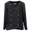 CHANEL 19A Black Wool Jacket Blazer - Chanel