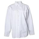 Balenciaga, übergroßes weißes Hemd