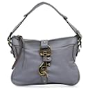 Chloé Gray Leather Shoulder Bag
