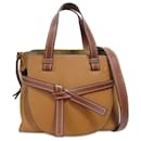 Loewe Brown Small Leather Gate Tote