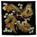 Hermes Carré Turbans des Reines Silk Scarf Cotton Scarf in Excellent condition - Hermès