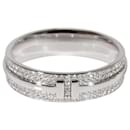 TIFFANY & CO. Tiffany T Wide Diamond Ring in 18K white gold 0.57 ctw - Tiffany & Co
