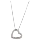 gucci 2003 Fall/Winter Diamond Heart Pendant in 18K white gold 0.65 ctw - Gucci