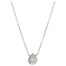 TIFFANY & CO. Soleste Diamond Halo Pendant in 18k White Gold D VVS1 0.53ctw - Tiffany & Co