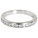 TIFFANY Y COMPAÑIA. Alianza de boda con diamantes de canal en platino 0.24 por cierto - Tiffany & Co