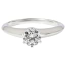 TIFFANY & CO. Tiffany Setting Diamond Solitaire Ring in 950 Platinum H VS2 0.58 - Tiffany & Co