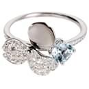TIFFANY & CO. Paper Flowers Aquamarine Diamond Ring in Platinum 0.30 ctw - Tiffany & Co