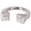 Gucci Chiodo Diamond Nailhead Ring in 18K ouro branco 0.60 ctw
