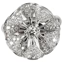 Bvlgari Divas' Dream En Tremblant Pave anel de diamante em 18K ouro branco 1.85 ctw - Bulgari