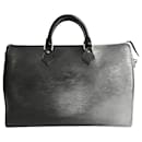 Louis Vuitton Speedy 40 handbag in black epi leather