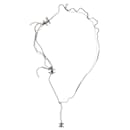 Silver triple CC chain necklace - size - Chanel