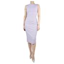 Purple sleeveless checkered dress - size UK 10 - Autre Marque