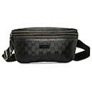 Gucci Black GG Imprime Belt Bag