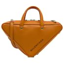 Balenciaga Orange S Triangle Duffle Bag