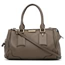 Burberry Brown Leather Gladstone Satchel