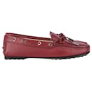 Tod's Heaven Laccetto Loafers in Purple Leather