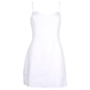 Reformation Roarke Mini Dress in White Linen