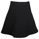 Sandro A-line Mini Skirt in Black Polyester