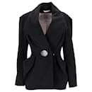 Vivienne Westwood Single-Breasted Blazer in Black Wool