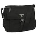 PRADA Shoulder Bag Nylon Black Auth ki4138 - Prada