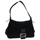 FENDI Mamma Baguette Shoulder Bag Nylon Black Auth bs12893 - Fendi