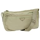 PRADA Shoulder Bag Nylon Beige Auth 69153 - Prada