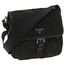 PRADA Shoulder Bag Nylon Black Auth ki4194 - Prada