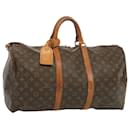 Louis Vuitton Monogram Keepall 50 Boston Bag M41426 LV Auth 67043