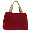 BURBERRY Nova Check Hand Bag Nylon Red Auth ac2835 - Burberry