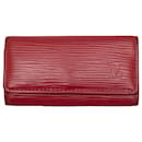 Roter Louis Vuitton Epi-Leder-Schlüsselhalter 