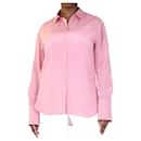 Pink bohemian silk shirt - size UK 14 - Joseph
