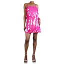 Pink sleeveless sequin mini dress - size UK 6 - Autre Marque