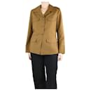Brown wool-blend jacket - size UK 10 - Prada