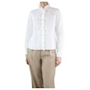 White ruffled shirt - size UK 8 - SéZane
