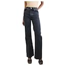 Black washed-denim straight-leg jeans - size IT 34 - Paco Rabanne