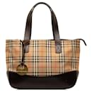 Burberry Brown Haymarket Check Handbag
